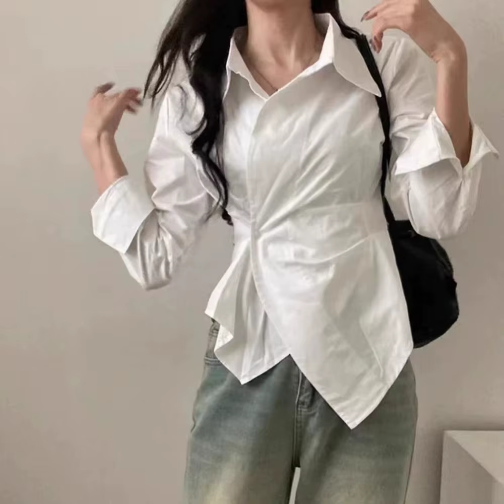 Printemps automne décontracté chemise rayée femmes chemises mode femme à manches longues mince Blous
