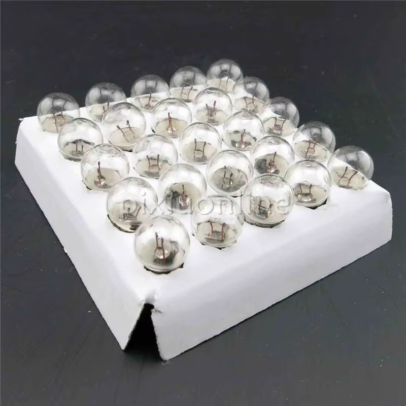 2 pièces 2.5V 3V 3.8V 6V petites ampoules électriques support d'ampoule rond lampe de Base bricolage