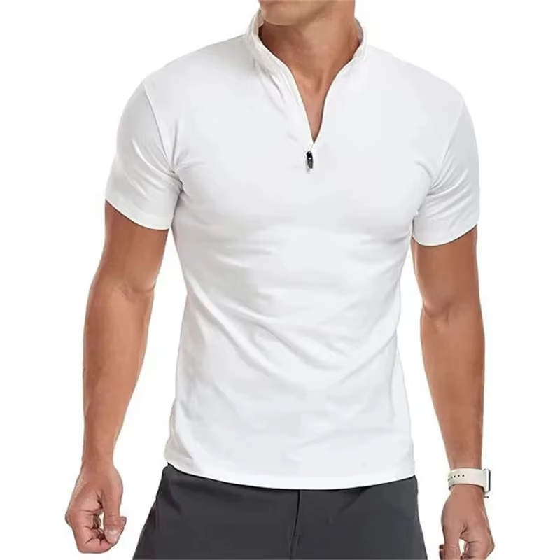 T-Shirt de sport à manches courtes pour hommes, hauts de Fitness, t-shirts de Compression, pull à fe