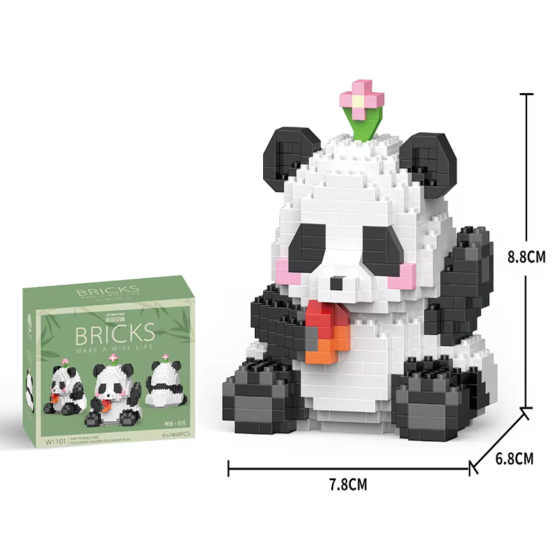 Mini Animal de Style Chinois à Assembler Soi-Même, Briques de Construction, Modèle Créatif, pour Gar