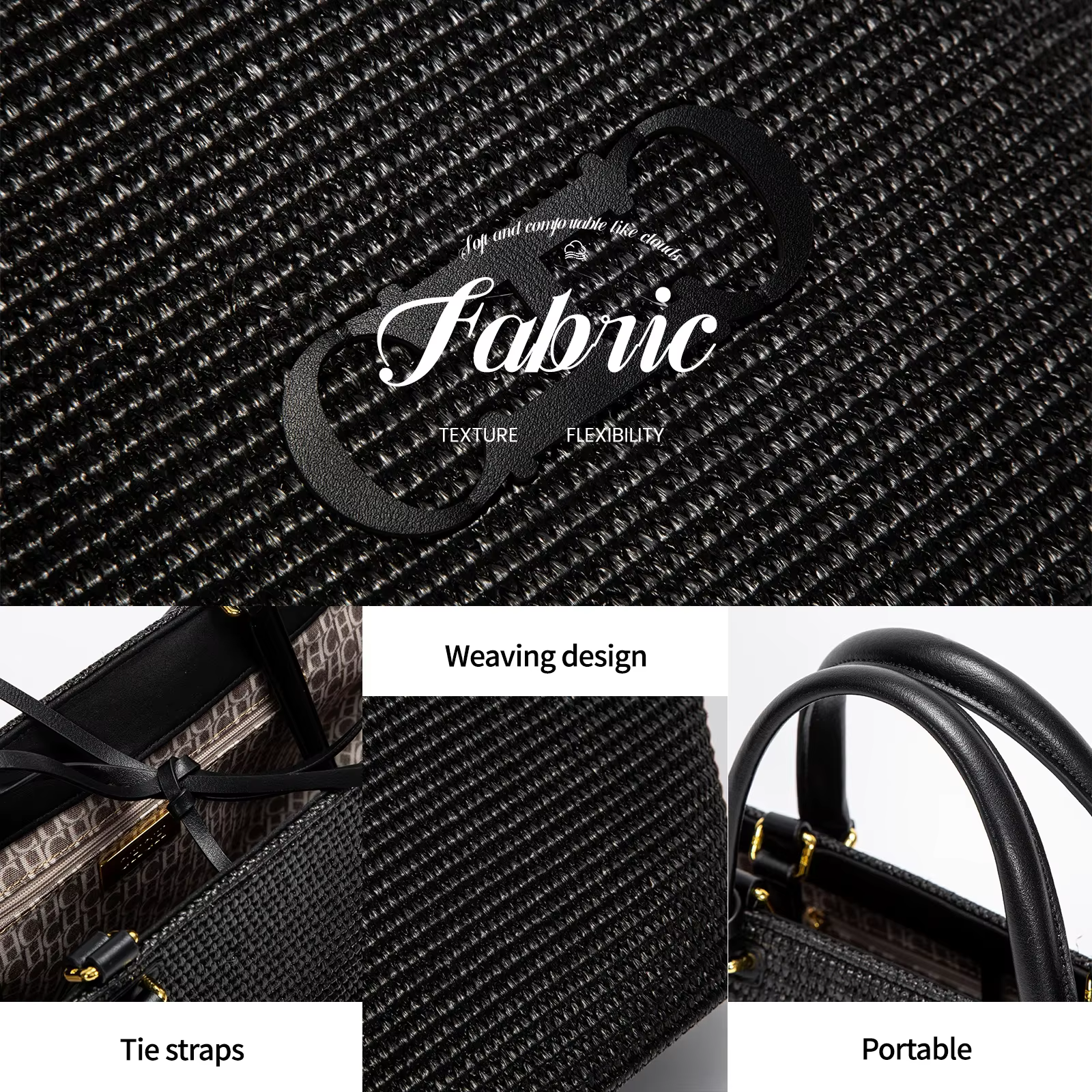 CHCH – sac fourre-tout pour femmes, sac de plage pour vacances, sac de plage, sac de Shopping à main