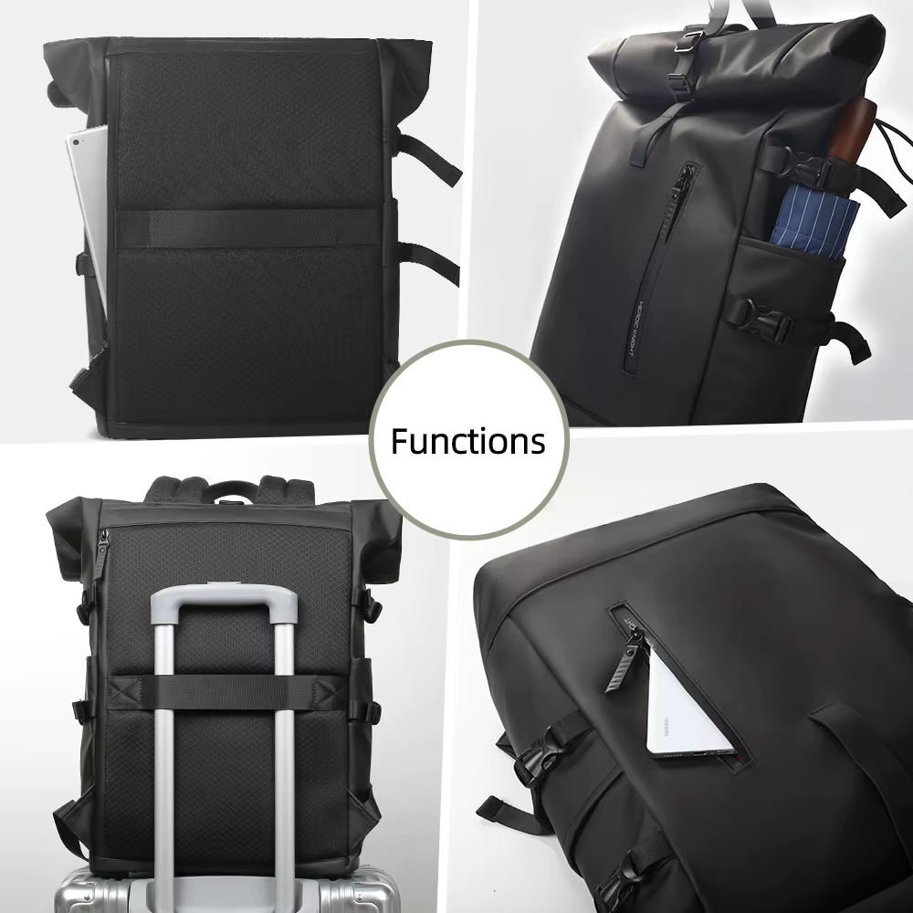 Heroic Knight sac à dos pour hommes sac à dos étanche à roulettes femmes voyage extensible USB charg