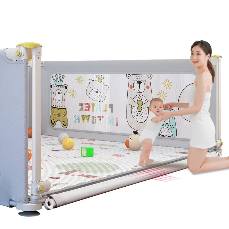 IMBABY Parc de jeu pliable pour bébé, aire de jeux sécurisée pour tout-petits avec clôture anti-coll