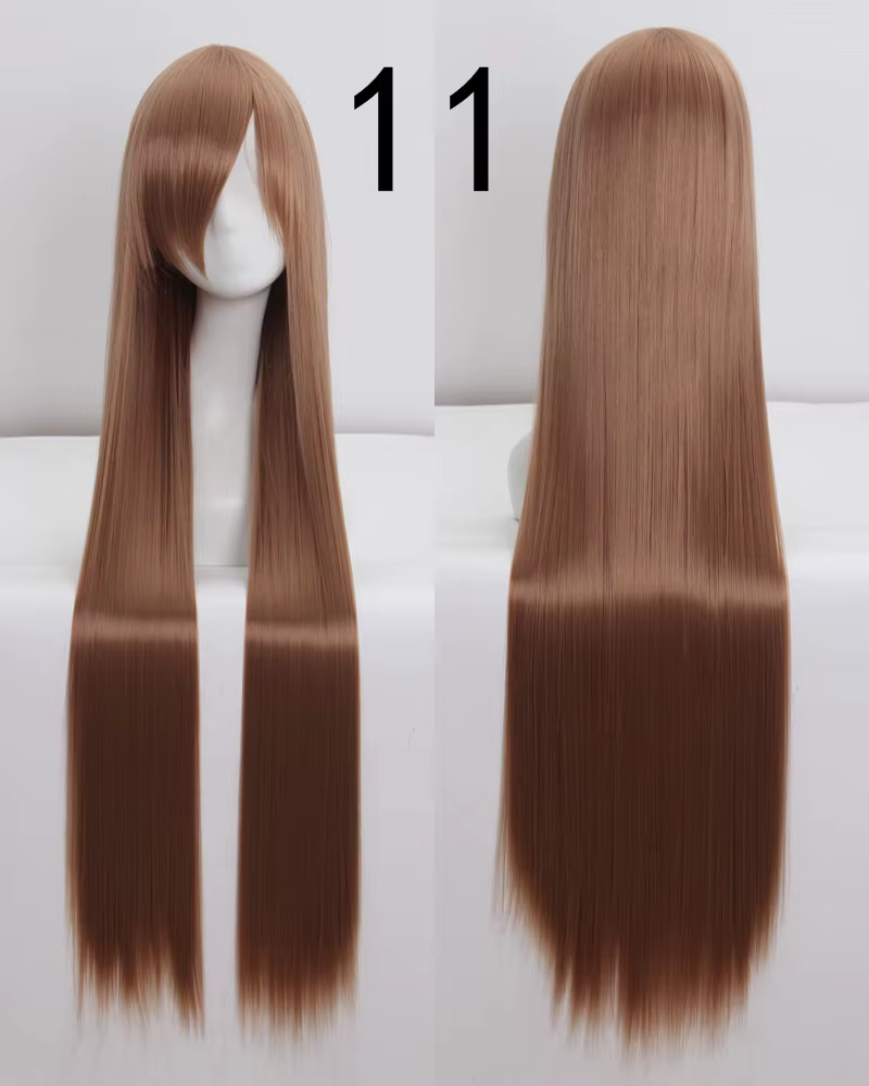 Perruque de Cosplay synthétique longue de 100Cm, perruques de fête Anime résistantes à la chaleur, 4