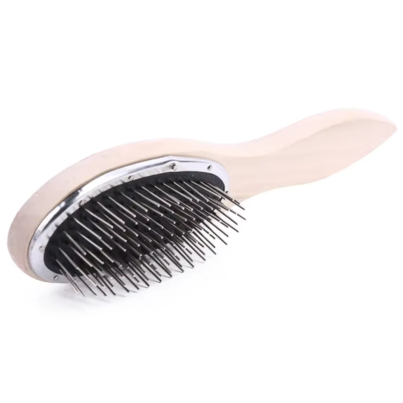 Brosse à cheveux pour perruques, peigne en acier anti-dérapant pour extensions de cheveux enchevêtré