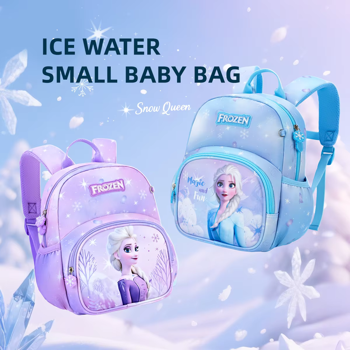 Sac à dos Disney Princess Elsa, Adorable, grande capacité, léger, Ultra-doux, étanche