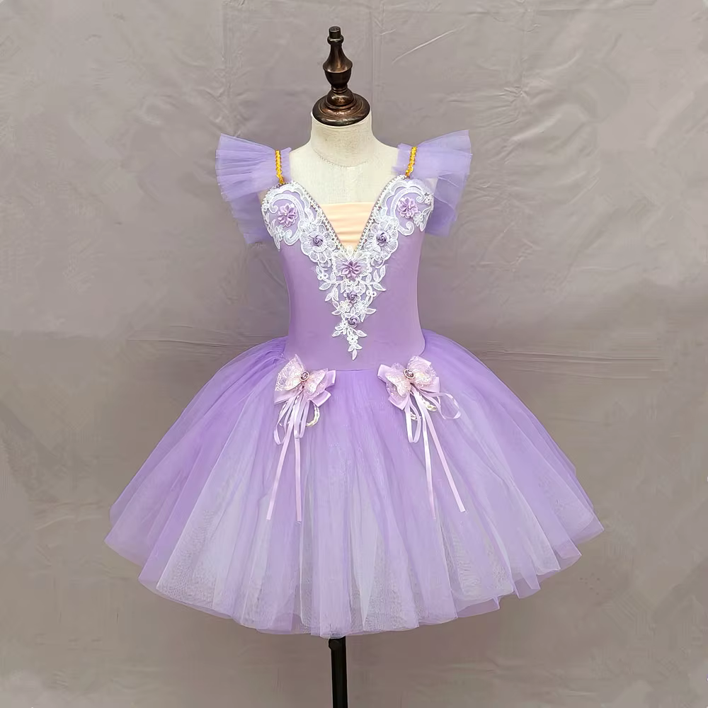 Jupe de ballet pour enfants, jupe de danse pour filles, programme de danse sur campus, costume de da