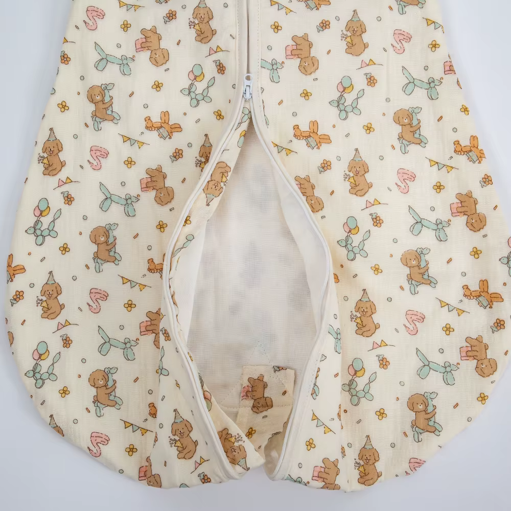 Sac de couchage pour bébé, manches amovibles, gaze fine et respirante en coton, conception à fermetu