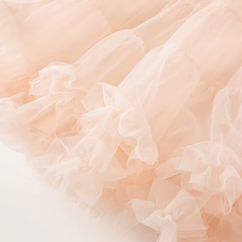 Robe de princesse en maille pour enfants, robes de bébé pour enfants, charme d'irritation, mode douc