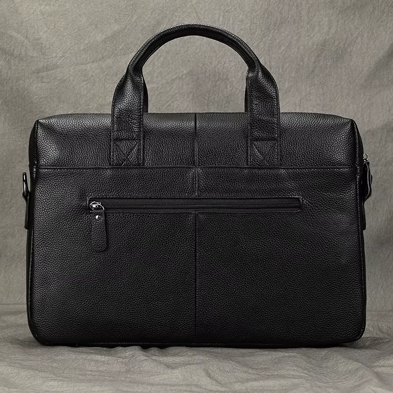 Luufan-Sac à main en cuir véritable pour homme, sac à bandoulière, sac à main pour ordinateur portab