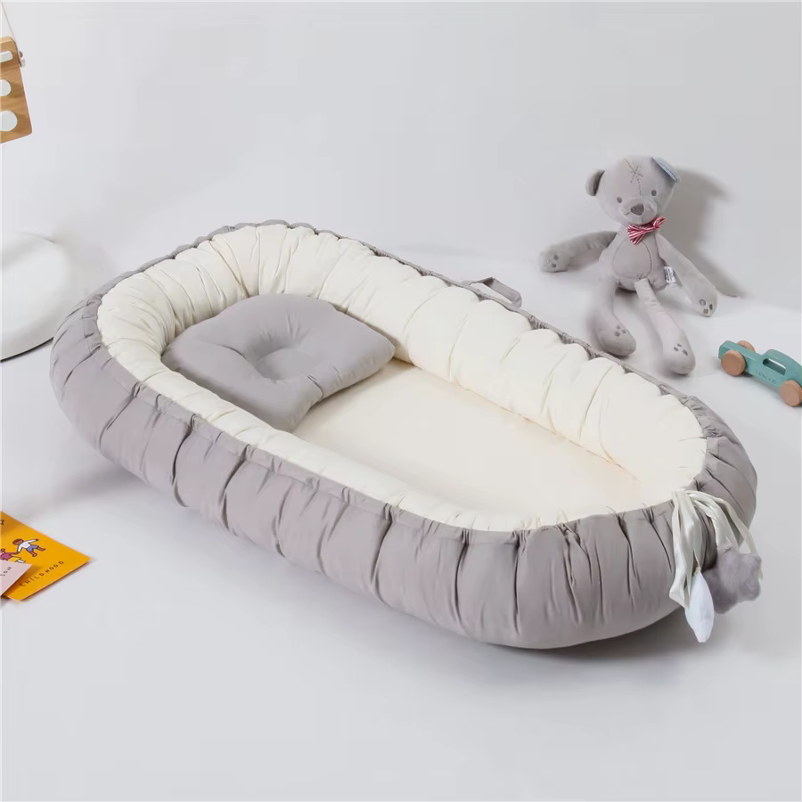 Nid de bébé pour dormir, chaise longue pour nouveau-né, en coton, respirant, réglable, berceau dans 