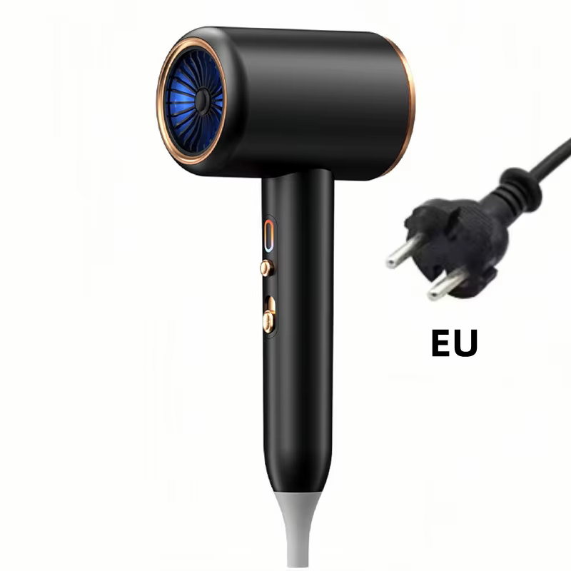 Sèche-cheveux ultra silencieux à ions négatifs, haute puissance, lumière bleue, haute vitesse, recom