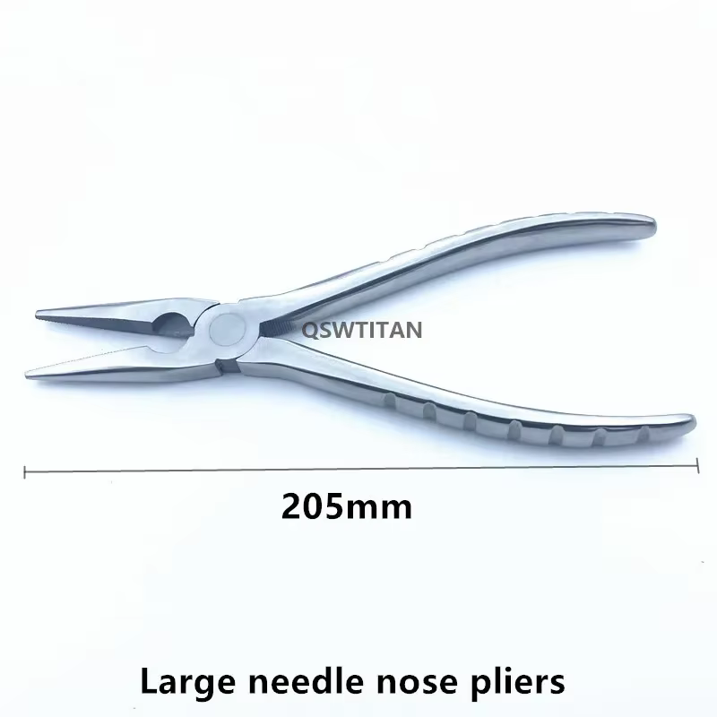 Pince Antarctique Plate avec Mâchoires Dentelées, Instrument Orthopédique Vétérinaire, Grand, Petit