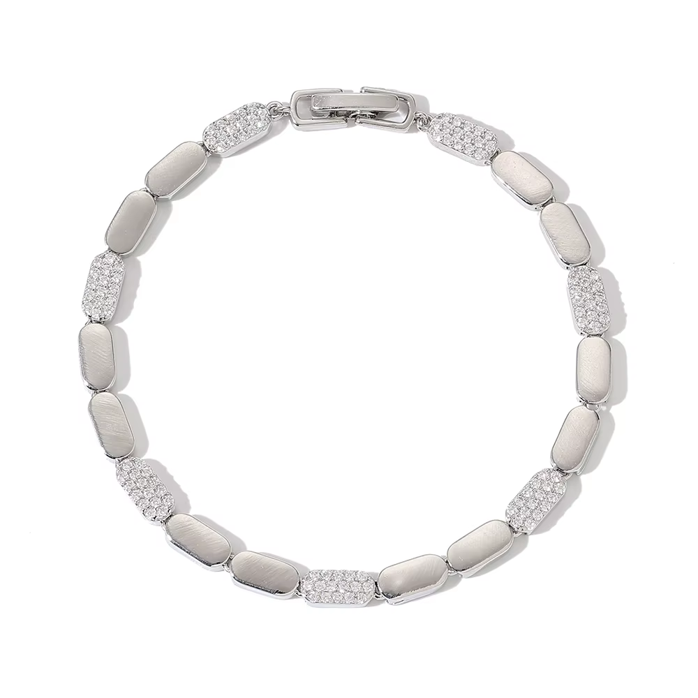 Bracelet de luxe incrusté de Zircon, lumineux et brillant, bijoux pour femmes, cadeau de noël CN8105