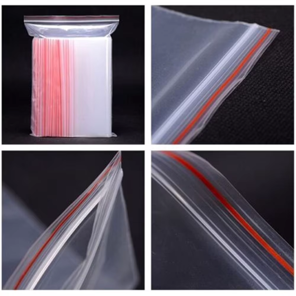 Sacs en plastique transparent refermables à fermeture éclair XR, stockage des aliments frais GT, mul