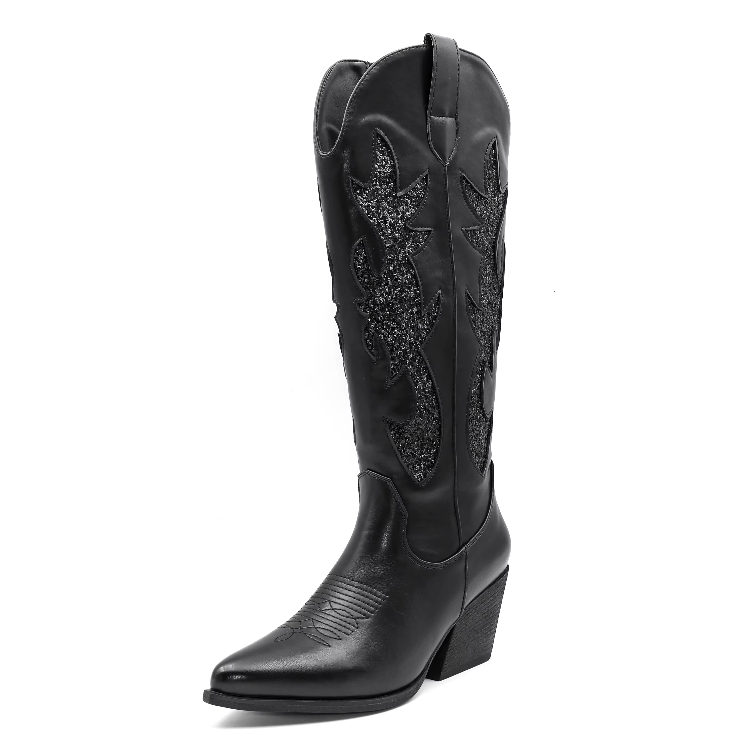 Chaussures pour femmes nouvelles bottes de Cowboy occidentales brodées femmes automne bout pointu ta