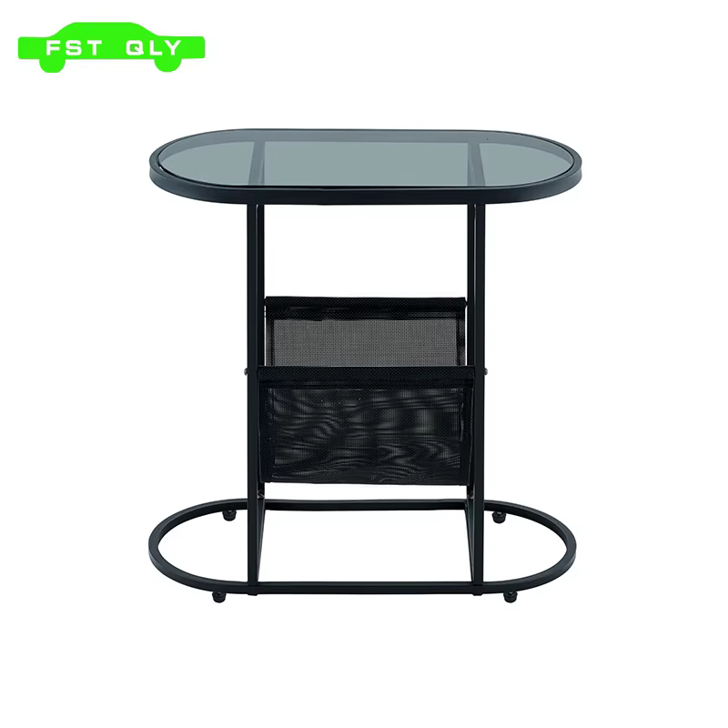 Petites Tables d'Appoint promenales en Verre, Petit Espace de Salon avec Magazines, Espace de Rangem