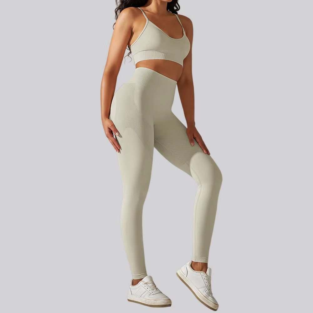 Survêtement sans couture pour femmes, ensembles de Yoga, 2 pièces, combinaison de Sport, vêtements d