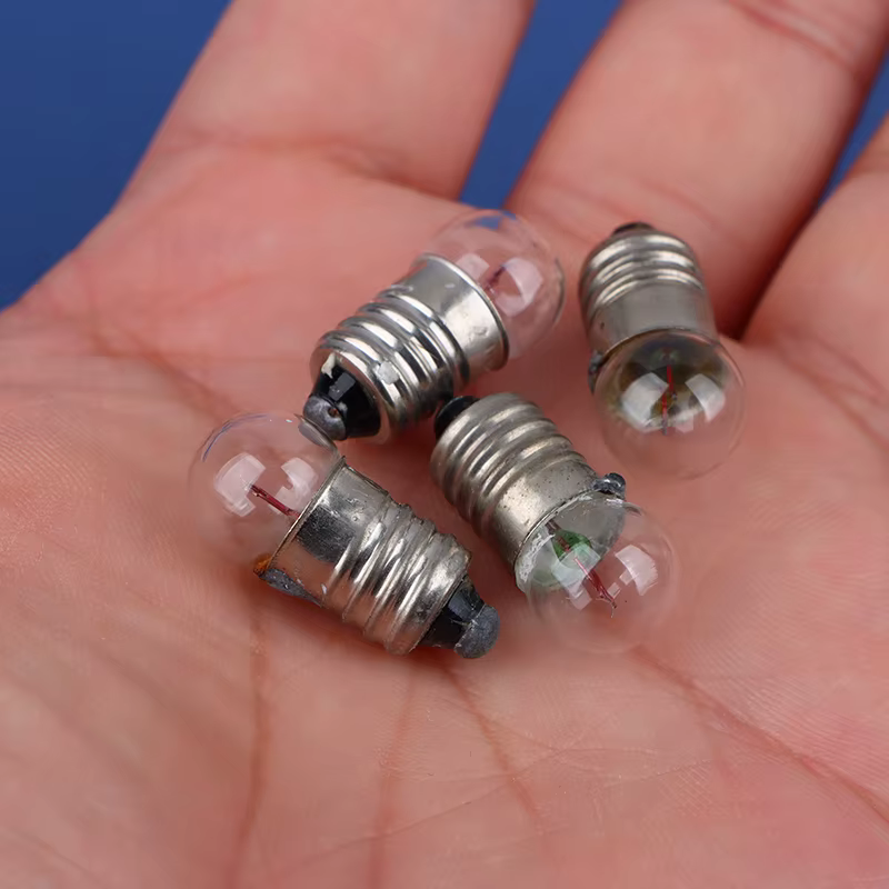 Petites ampoules rondes miniatures pour la maison, lampe de poche, perles d'ampoule, canon à lumière