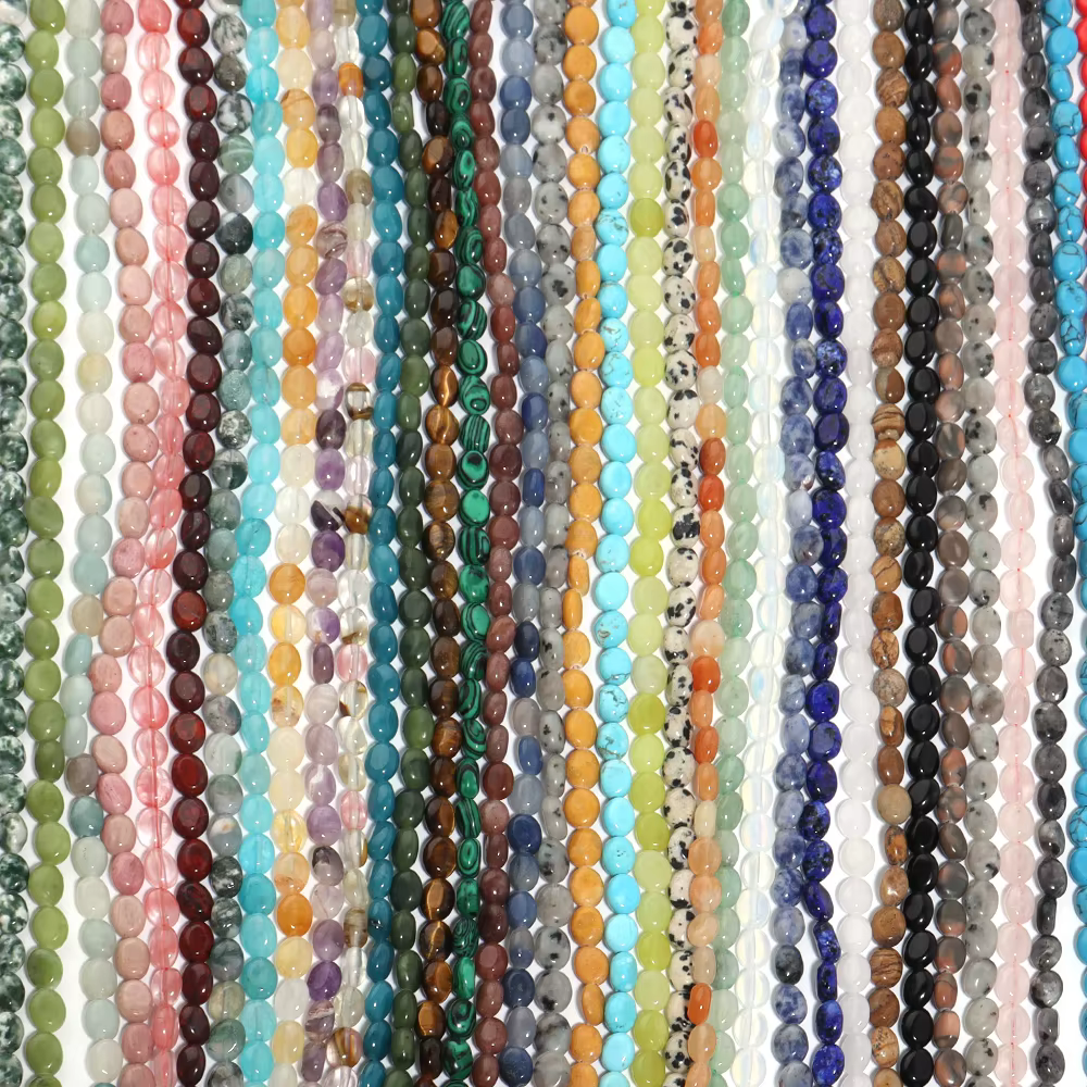 AventAuckland-Perles en Pierre Naturelle, Opale Verte, Agates Plates et promenales, pour Bijoux, Acc