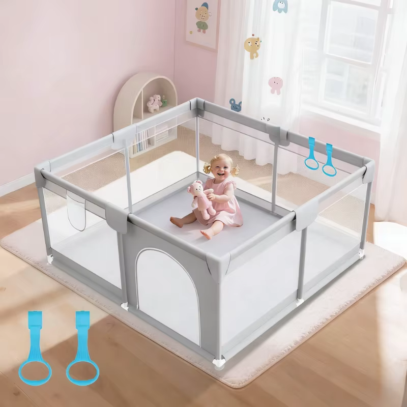 Parc de jeux IMBABY pour bébés et tout-petits, enclos de jeu anti-chute pour intérieur et extérieur,