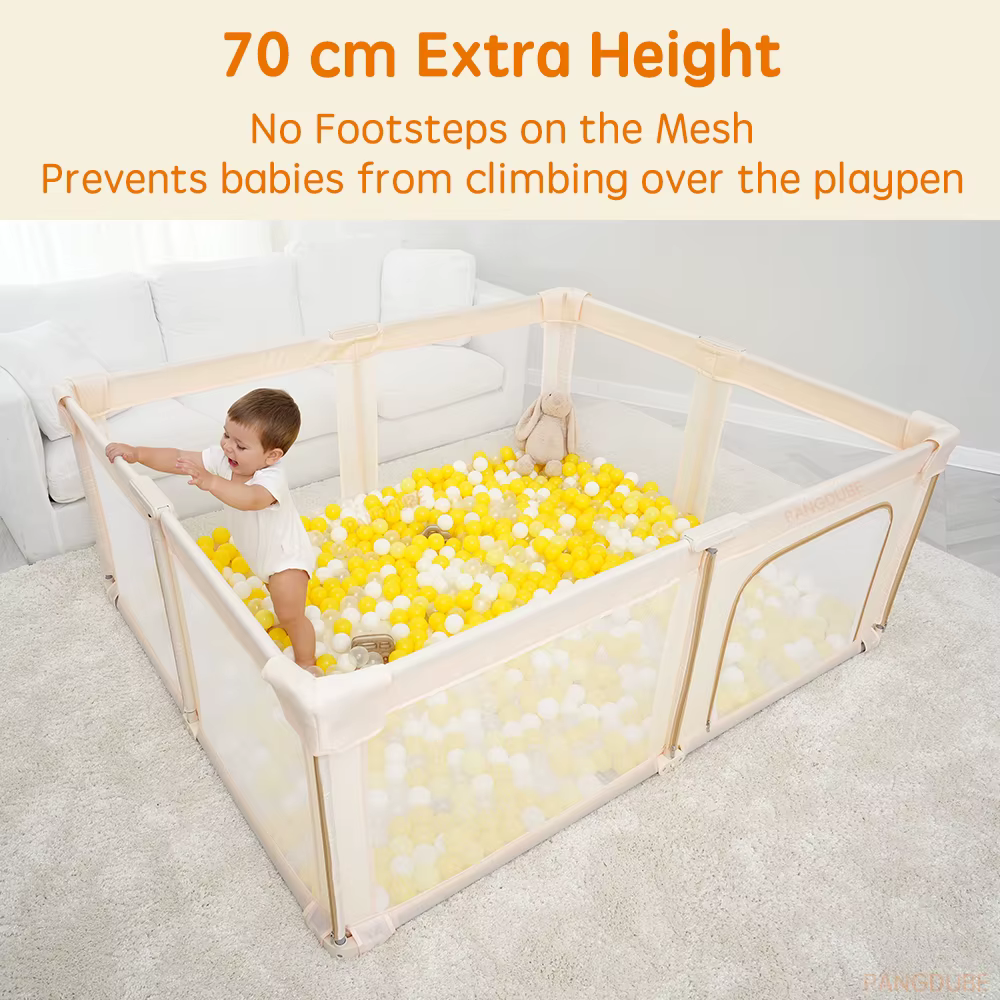 Parc de jeu pliable PANGDUBE pour bébé, grand parc de sécurité portable pour tout-petits, centre d'a