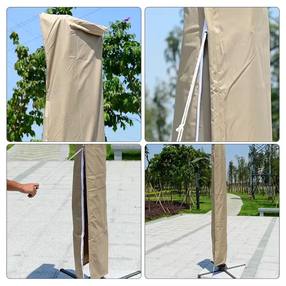 Housse de Parasol de jardin avec tige et anneau de traction, Protection UV 210D Oxford, tissu imperm