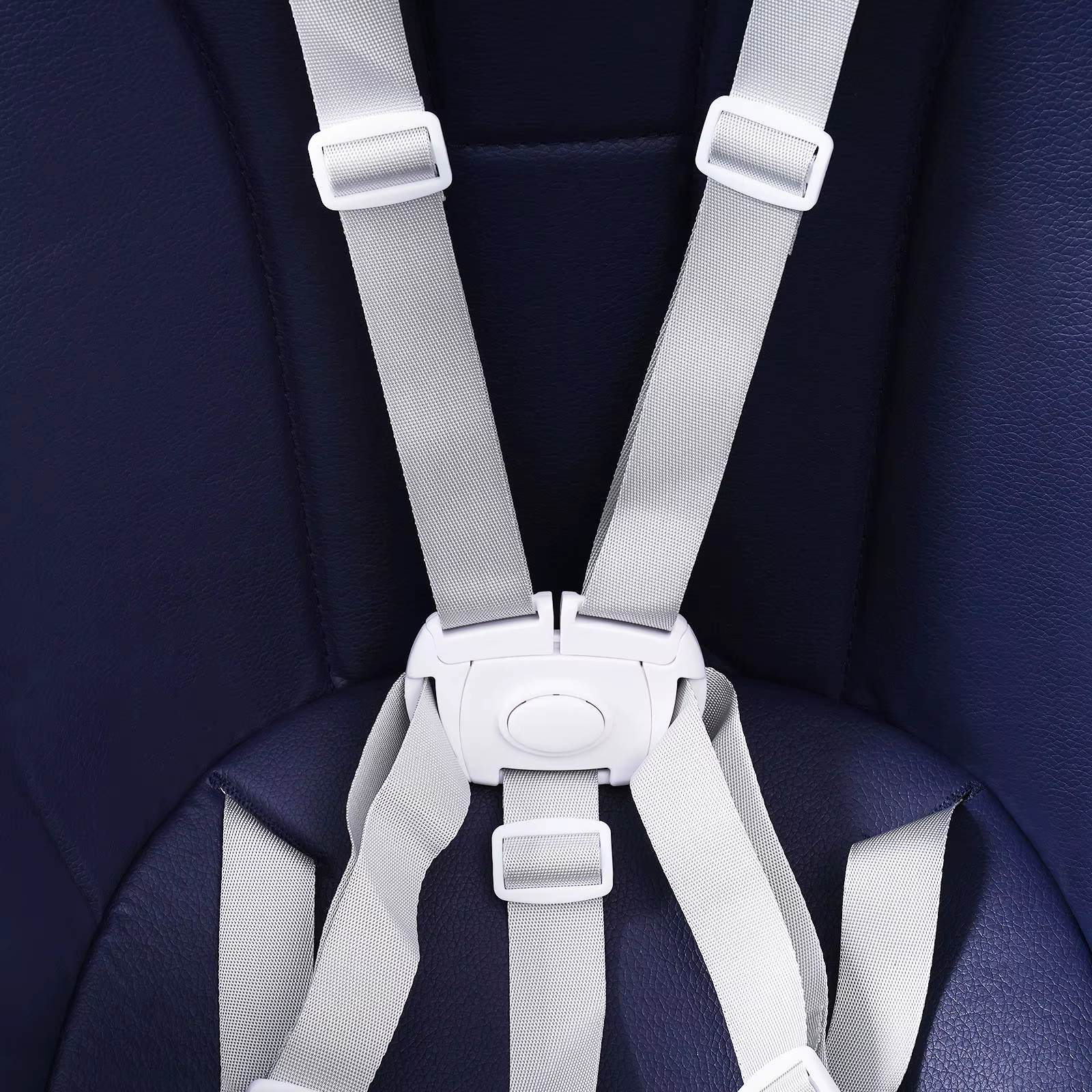 Chaise haute pliable 2 en 1 pour bébé, hauteur réglable, avec repose-pieds, sangles de sécurité, Dou