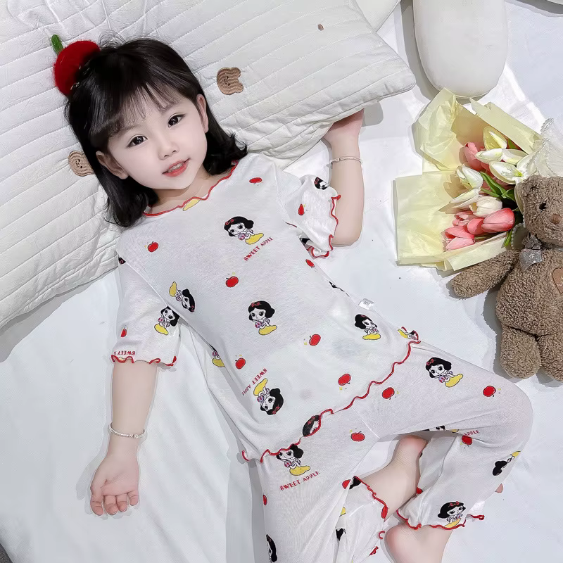 Ensemble de pyjama en coton pour bébé, vêtements de nuit pour enfant en bas âge, vêtements d'intérie
