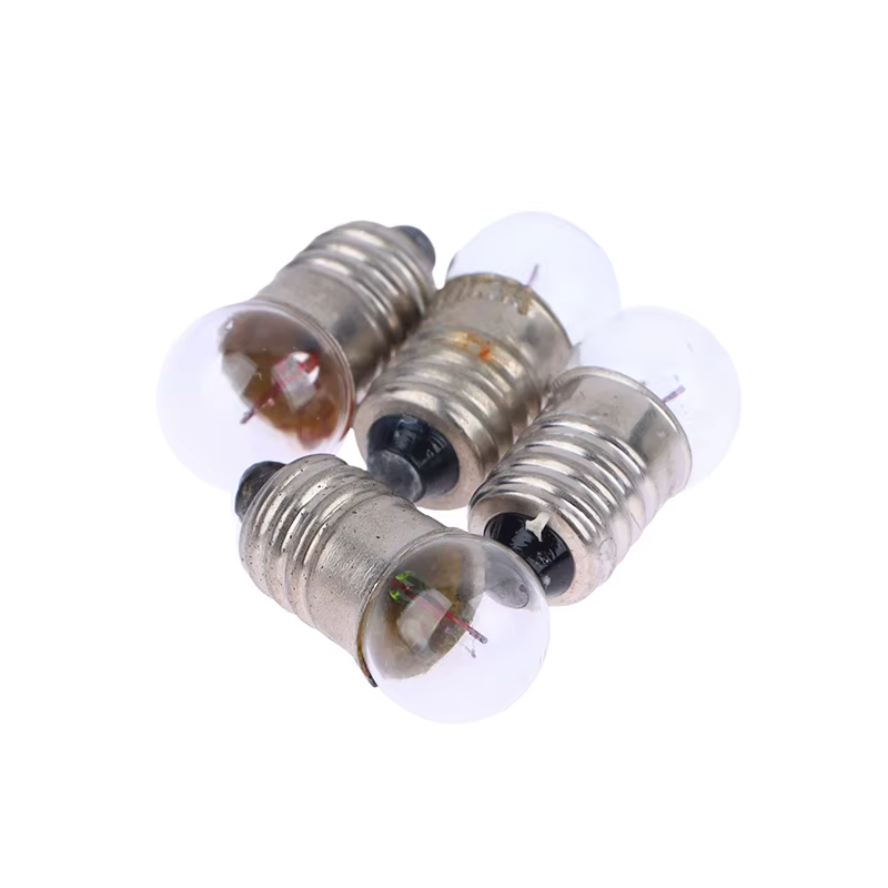 Petites ampoules rondes miniatures pour la maison, lampe de poche, perles d'ampoule, canon à lumière