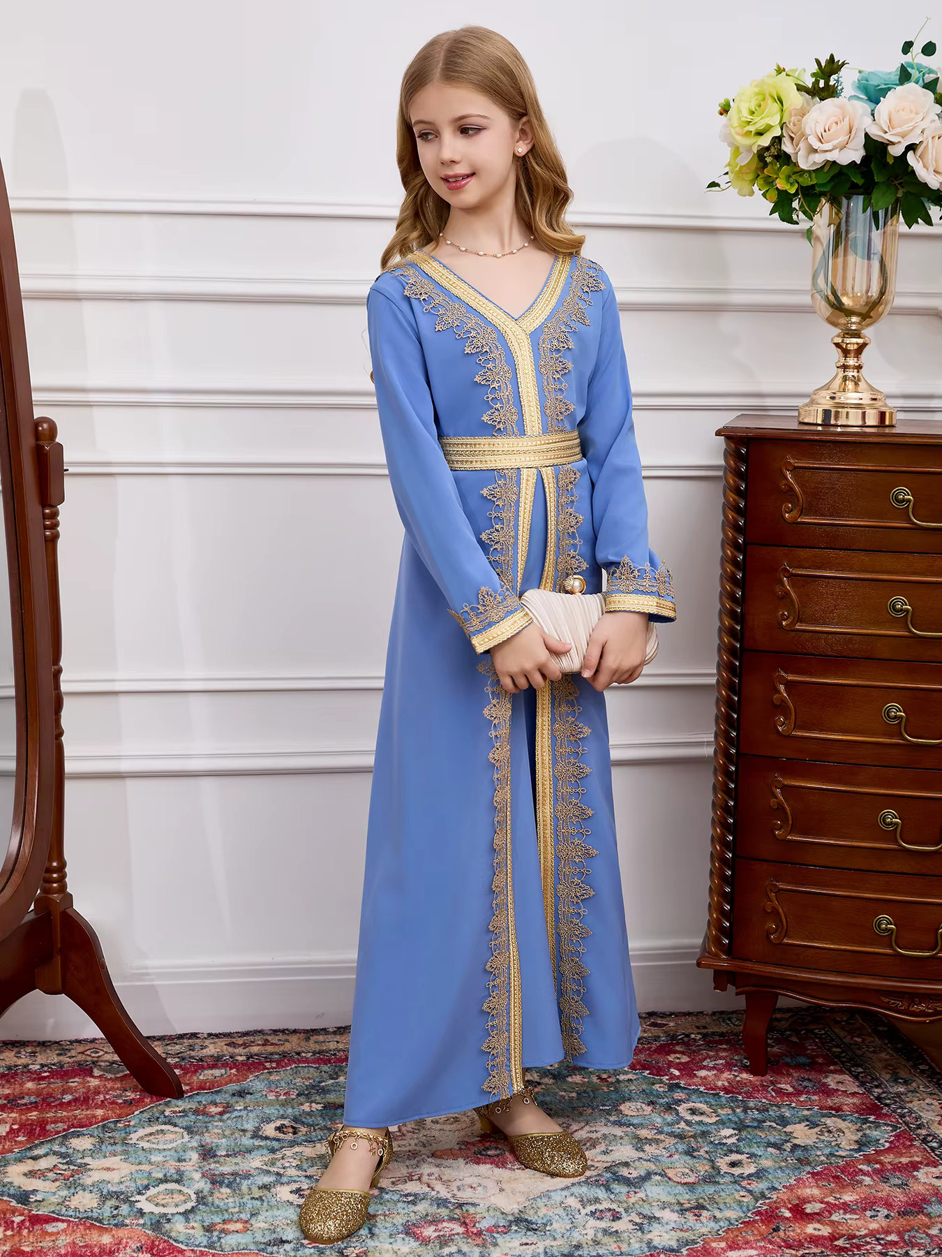 Robe de prière du moyen-orient pour filles, Abaya musulmane à capuche, robes arabes modestes islamiq