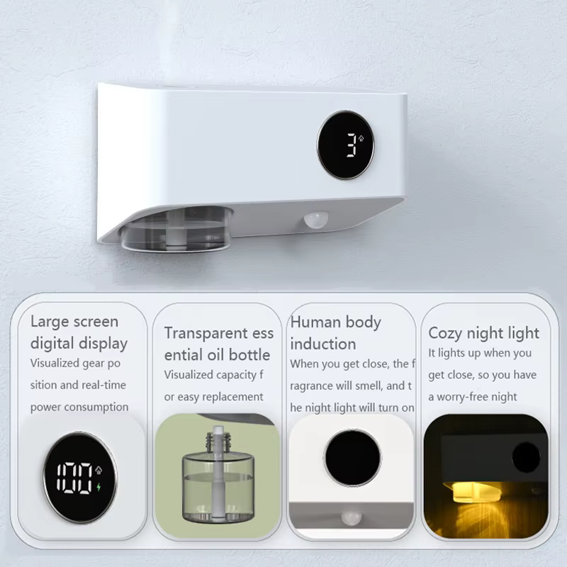 Diffuseur d'aromathérapie intelligent Mi à détection de présence humaine, mural, sans perçage, recha