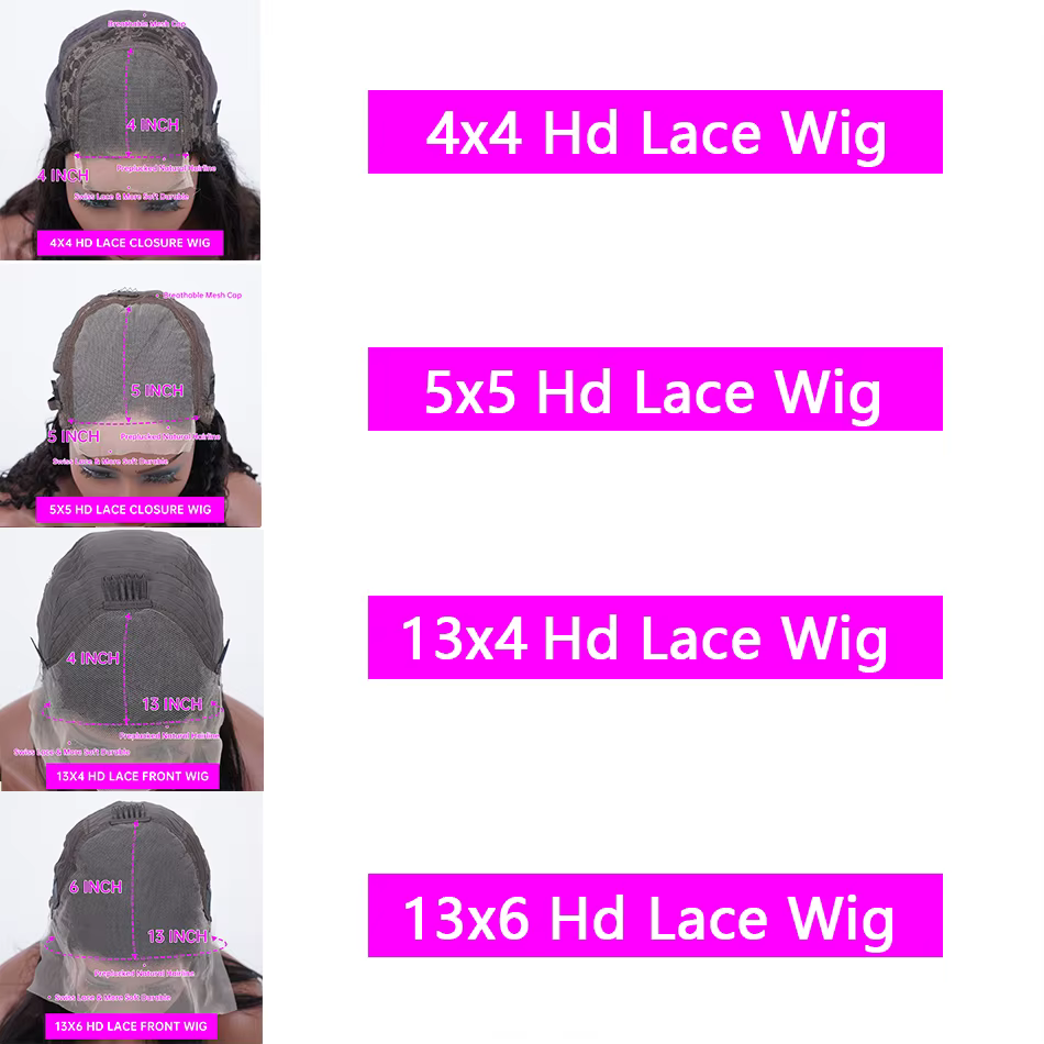 Perruques en cheveux humains 99J 13x4 HD Lace Front, densité 200%, bordeaux, 30-40 pouces, Deep Wave