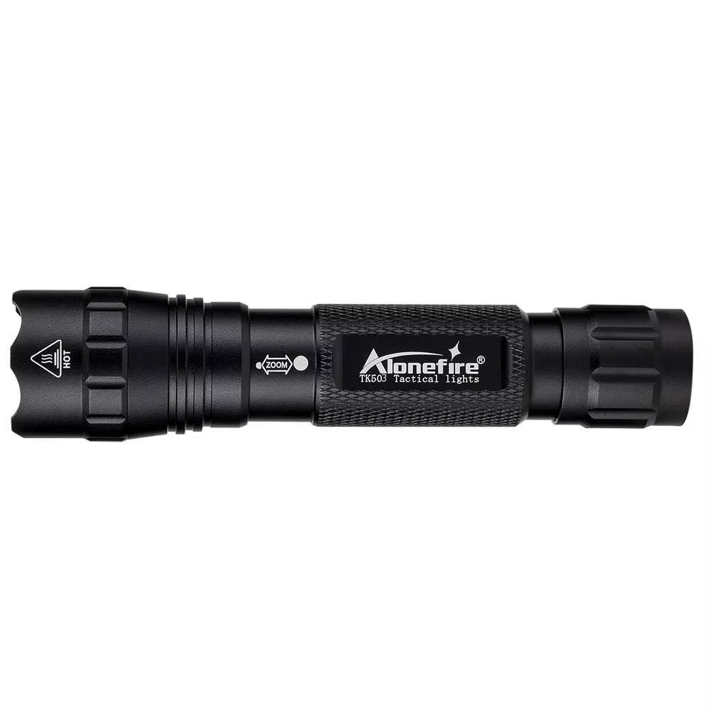 Lampe de poche tactique puissante à Zoom 12W, pour voyage en plein air, chasse, Camping, pêche, rand