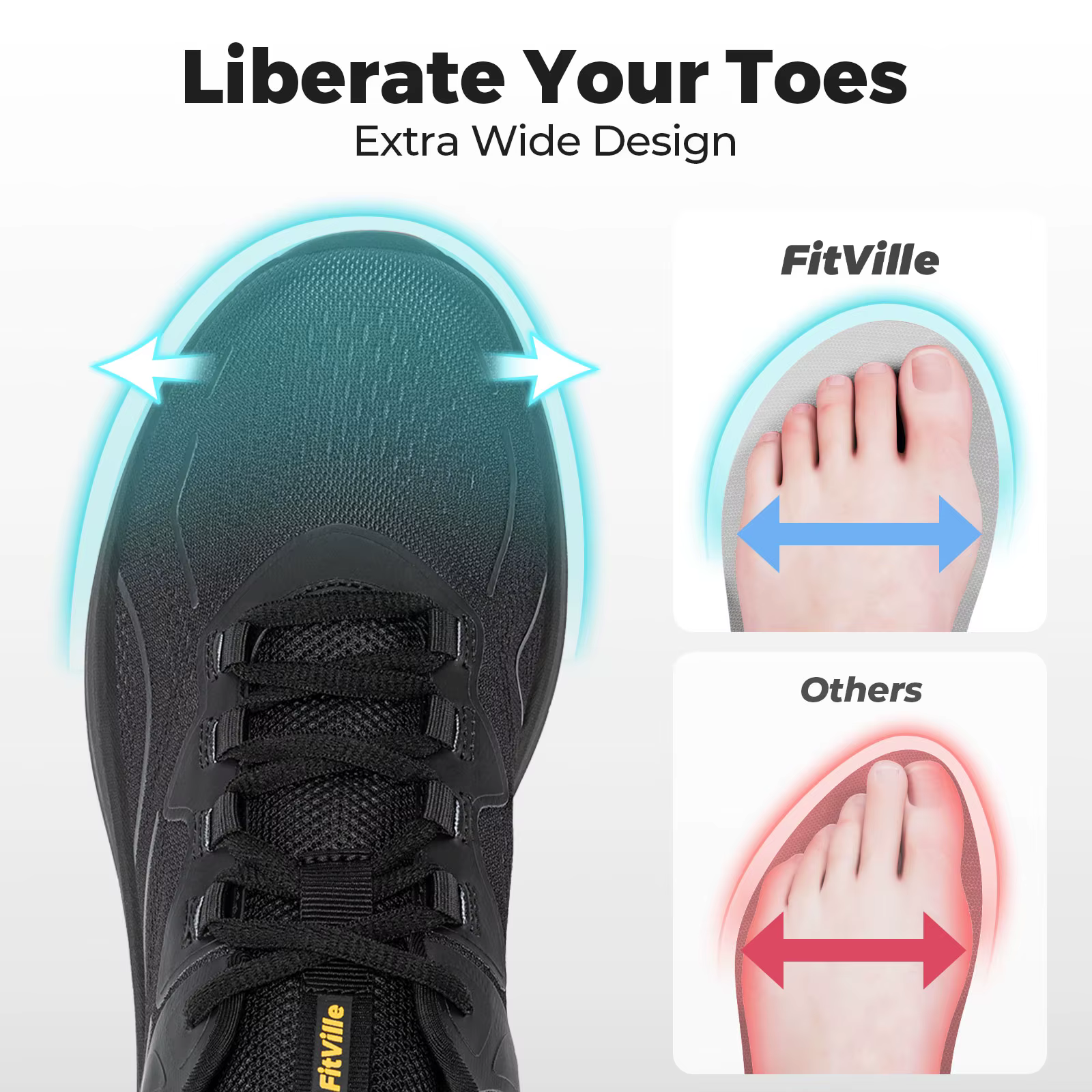 Fittington chaussures de marche pour hommes semelle épaisse sans lacet chaussure hauteur augmentant 