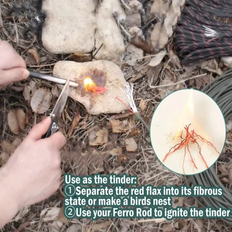 Paracorde 550 à 10 cœurs, 4mm, outil de survie pour Camping en plein air, corde de feu PE, ligne de 