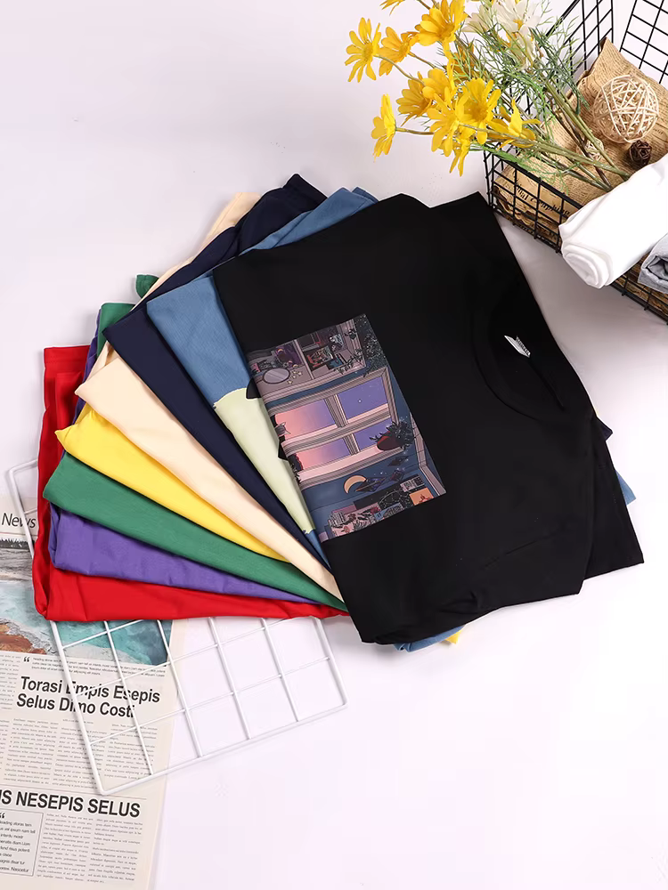 T-shirt à manches courtes pour femme, haut à la mode, décontracté, doux, de rue, avec Design de Nich
