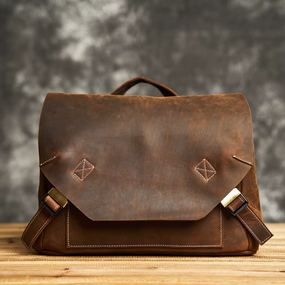 ZRCX haute qualité en cuir véritable hommes sac de messager sac à bandoulière décontracté mode homme