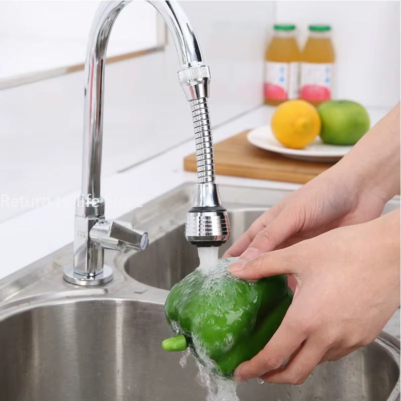 Robinet de cuisine en acier inoxydable, économie d'eau, buse haute pression, adaptateur de robinet, 