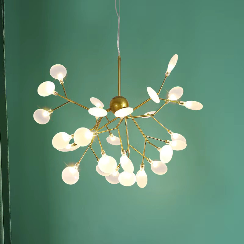 Plafonnier LED en forme de luciole, design nordique moderne, luminaire décoratif d'intérieur, idéal