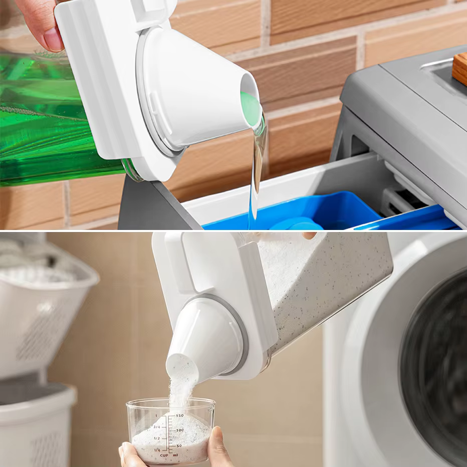 Distributeur de détergent à lessive rechargeable de 1100/1800/2300Ml, réservoir vide pour adoucisseu