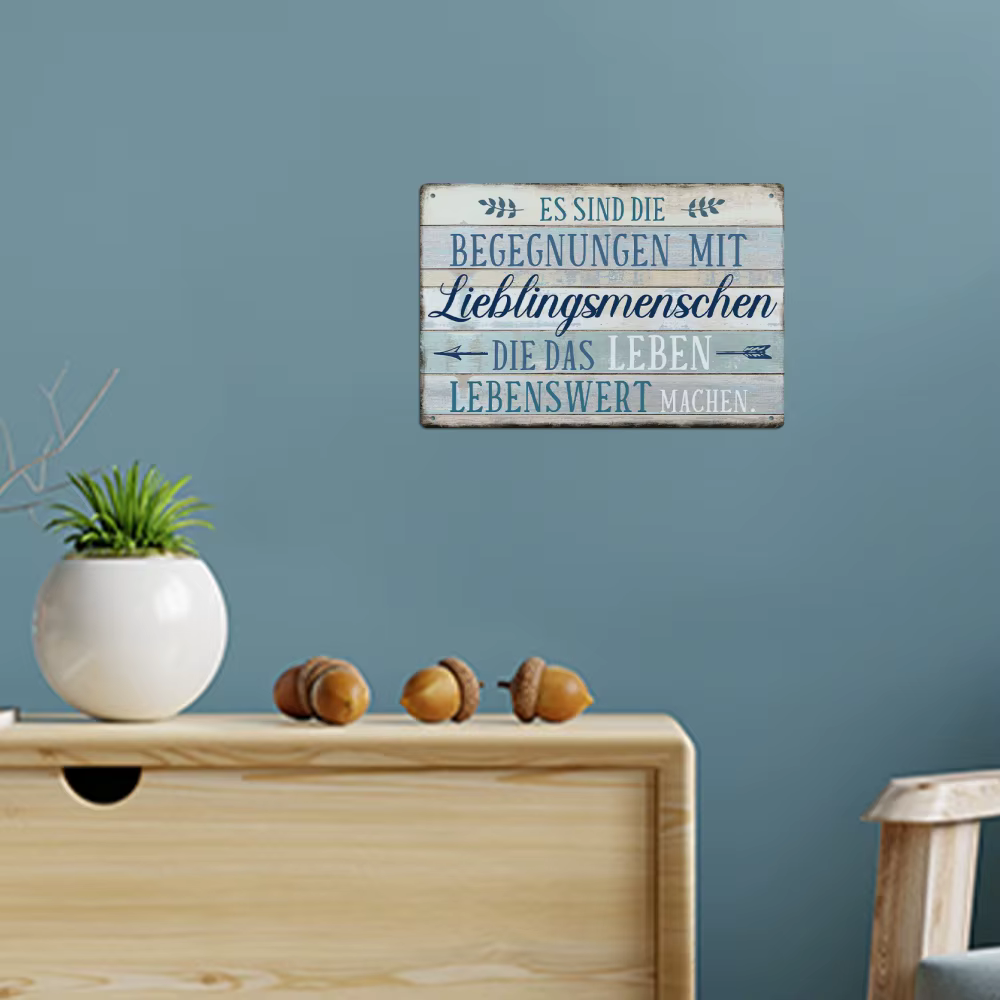 Putuo Decor-Affiche vintage en métal avec citations inspirantes, plaque d'art mural, cadeau, 7.8x11.
