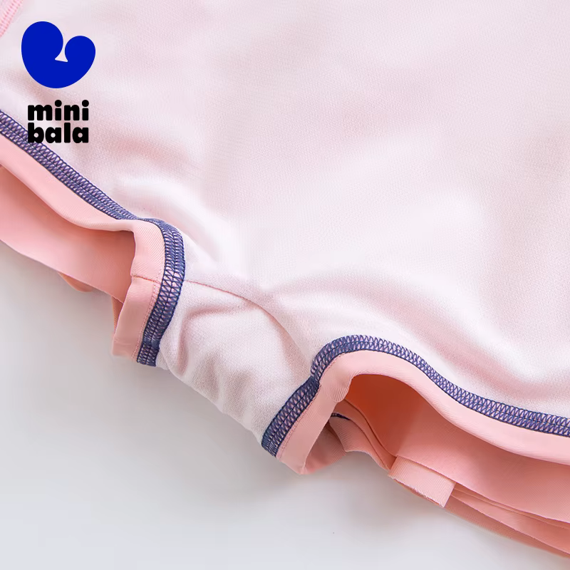 Mini Bala été filles maillot de bain haute élasticité Protection solaire une pièce maillot de bain U
