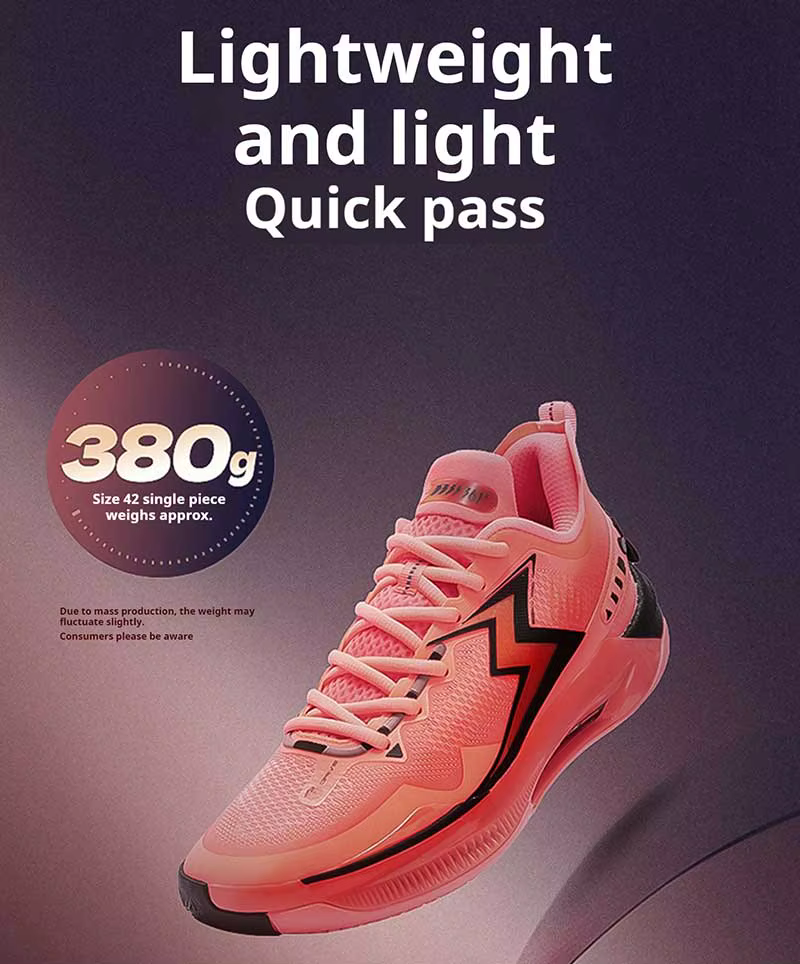 361 degrés BIG3 5.0 Quick Pro hommes chaussures de basket-ball plaque de carbone respirant Stable Fl