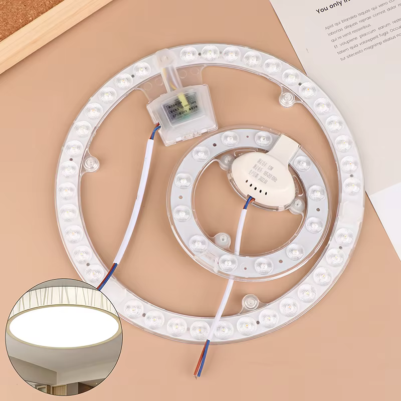 Panneau Circulaire Rond LED de 12W 18W 24W 36W, Luminaire de Plafond, Panneau de Lampe de Remplaceme