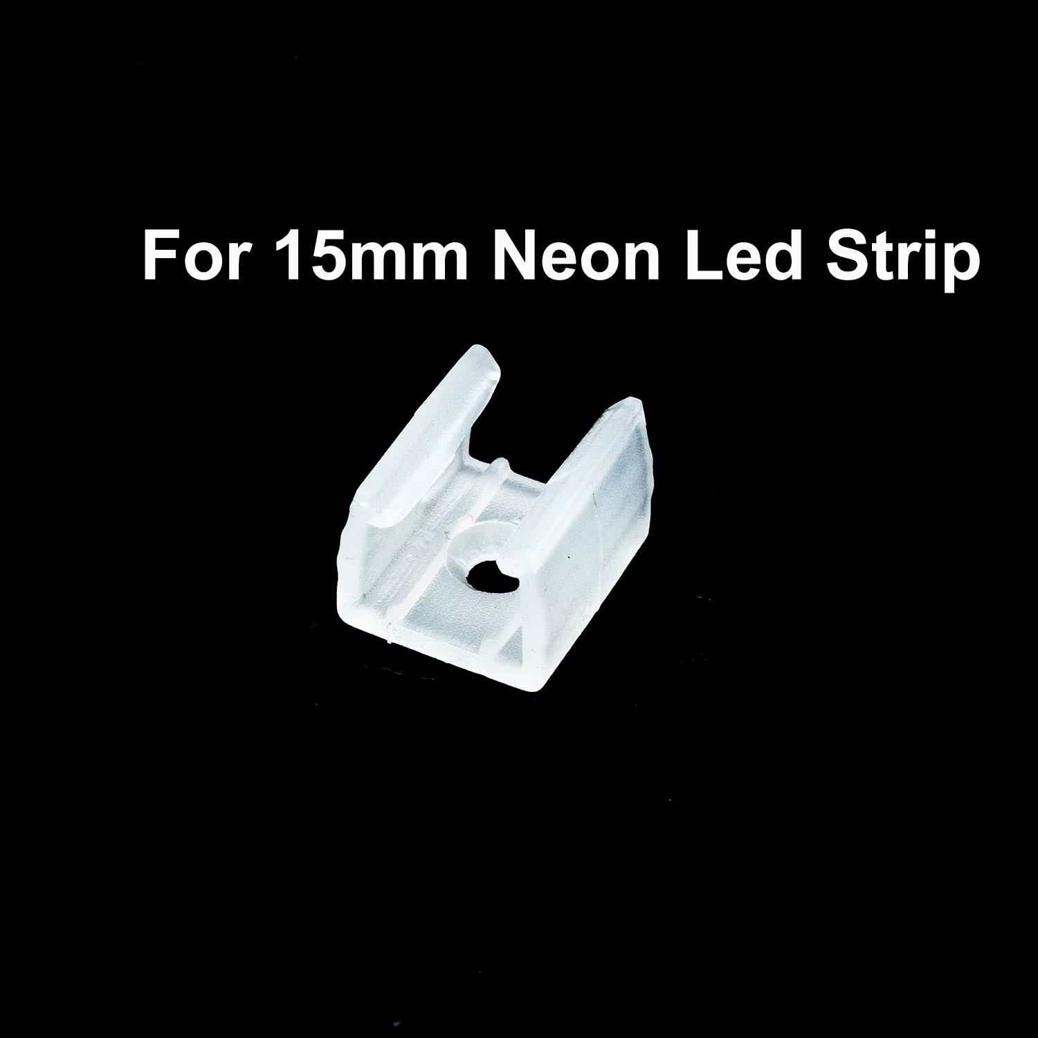 Clip de bande néon 6x12mm / 8x16mm 12mm 15mm, fixation de connecteur LED, Clips de montage en plasti