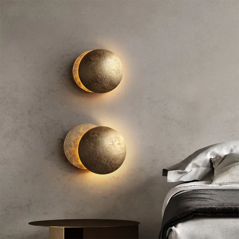 Moon Concept – applique murale solaire en éclipse, style nordique Vintage, luminaire décoratif d'int