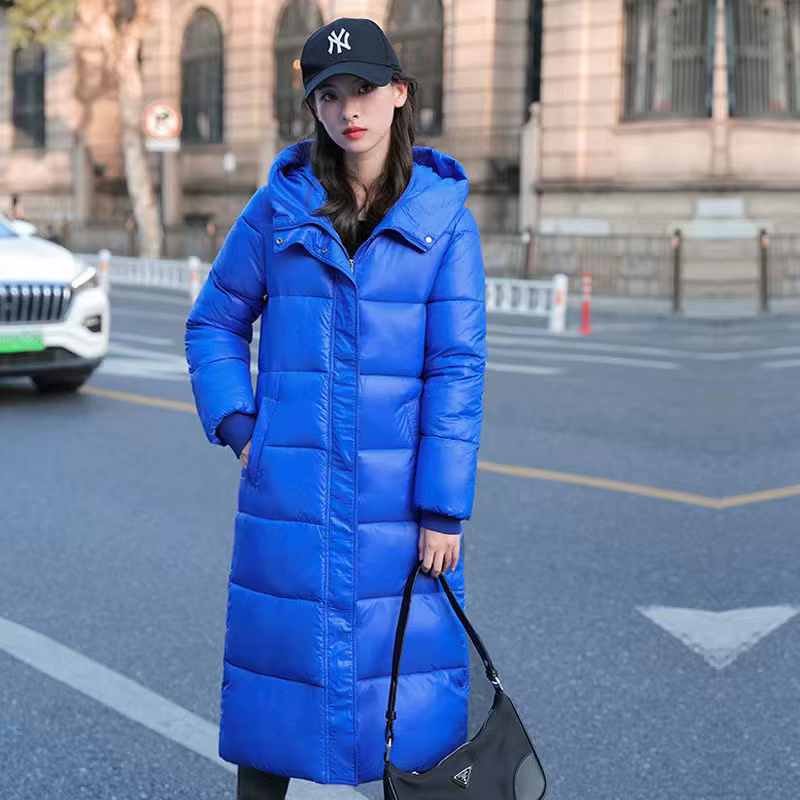 Veste matelassurera en coton chaud pour femmes, Parkas longues, Manteau de neige, Vêtements d'extéri