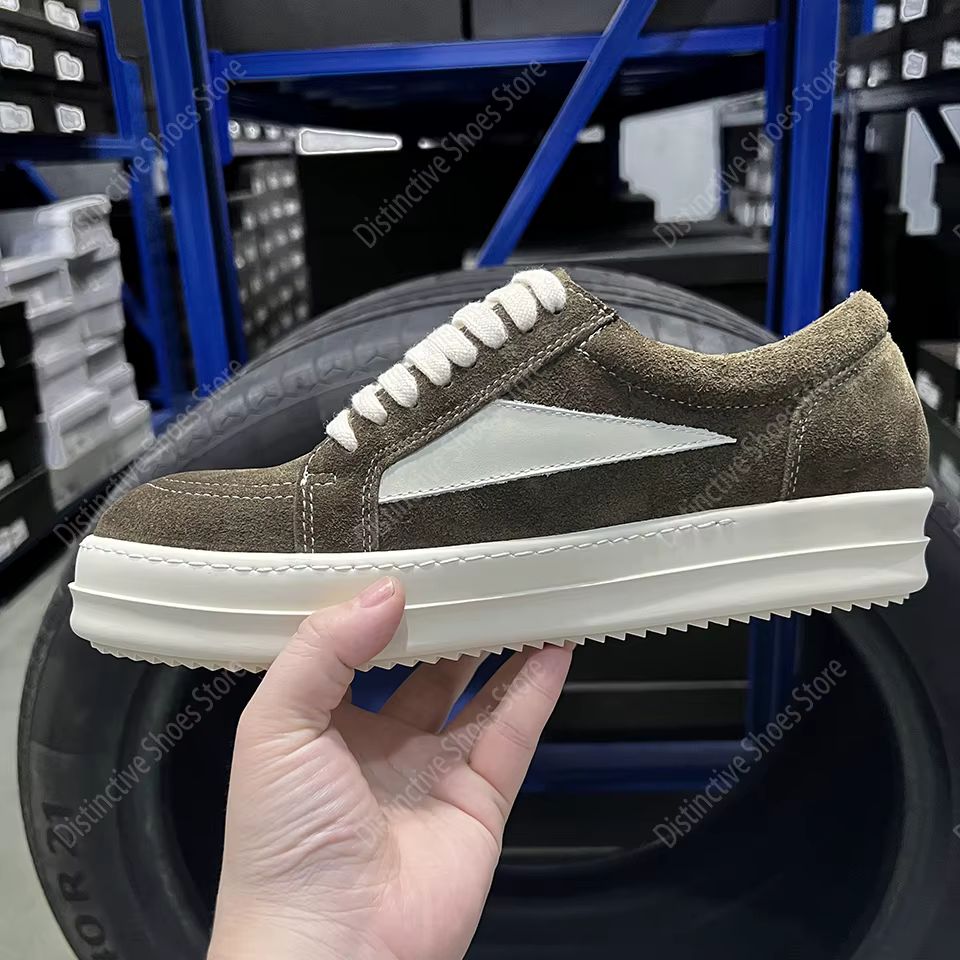 Marque décontracté bas marron daim hommes chaussures concepteur qualité classique RO chaussures mode