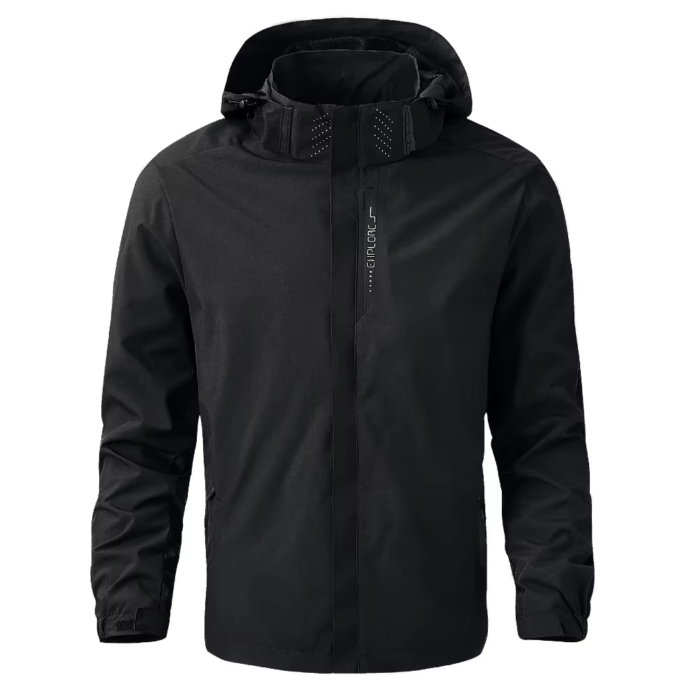 Manteau imperméable imperméable d'extérieur pour hommes imperméable léger avec capuche streetwear ra